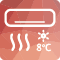 Ogrzewanie 8°C